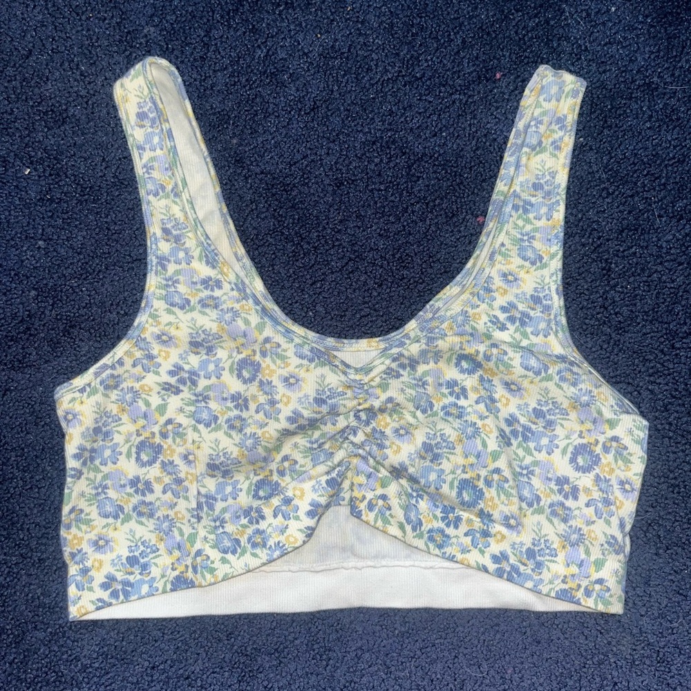 Aeropostale flower printed crop top